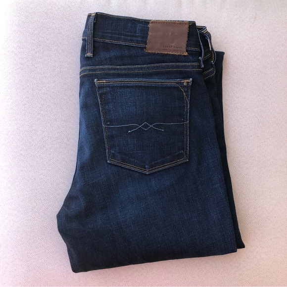 Lucky Brand Nade in USA Charlie Mid-Rise Skinny Jeans Dark Blue 6/28 Ankle - Picture 9 of 16